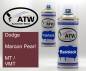 Preview: Dodge, Maroon Pearl, MT / VMT: 400ml Sprühdose + 400ml Klarlack - Set, von ATW Autoteile West.